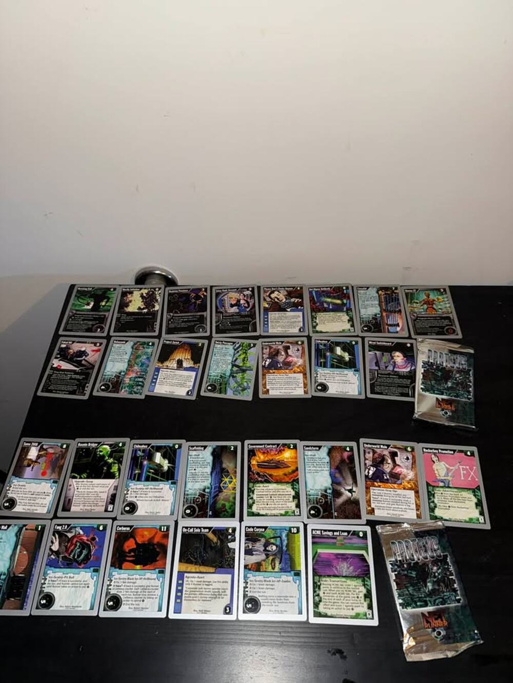 2 opened Vintage Netrunner Proteus 2.1 Trading Card packs
